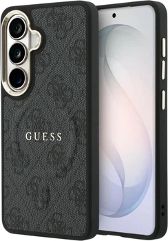 Etui plecki Guess 4G Embossed Ring MagSafe do Samsung Galaxy S26 Plus Black (3666339613167)