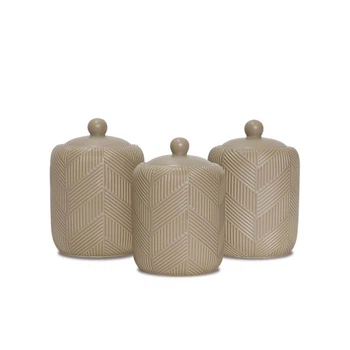 Набір ємностей Maestro Geometry Beige MR-20004-03CS (3 пр)