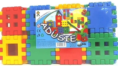 Klocki konstrukcyjne Czako Adusie miękkie 48 elementów 25739 (59077600025739)