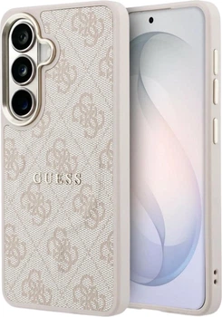 Etui plecki Guess 4G Embossed Ring MagSafe do Samsung Galaxy S26 Plus Pink (3666339613259)