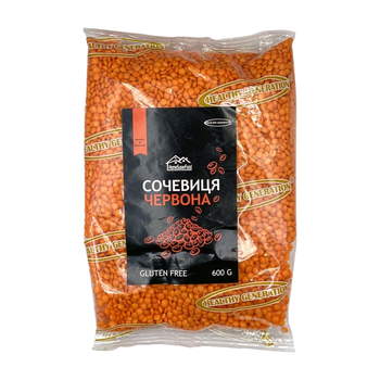 Сочевиця червона без глютену, Healthy Generation 600 г