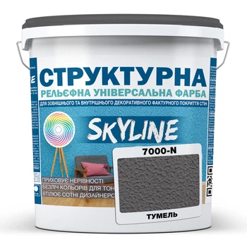 Краска цветная СТРУКТУРНАЯ Skyline 7000-N Тумель 4,8 кг