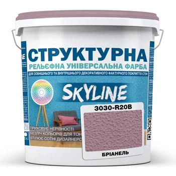 Краска цветная СТРУКТУРНАЯ Skyline 3030-R20B Брианель 24 кг