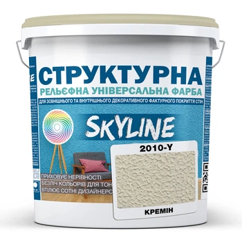 Краска цветная СТРУКТУРНАЯ Skyline 2010-Y Кремин 4,8 кг