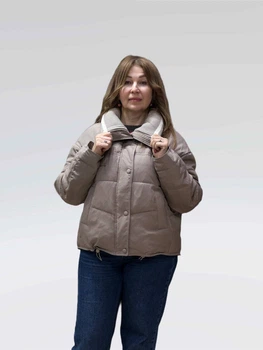 Женская демисезонная куртка Max Mara (Vivilona) 2738 Светлый капучино, S