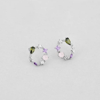 Серебряные серьги Minimal 520945цв