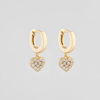 Серебряные серьги с позолотой Minimal DE8609