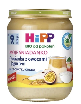 Каша HiPP BIO «Моє сніданко» вівсянка з фруктами та йогуртом 160 г (з 9 місяців)