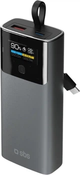 УМБ SBS LCD 10000 mAh 22.5W Black (TTBB10000LCDPD20)