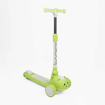 Самокат трехколесный Skyper SC-107 колеса PU со светом и музыкой. Green (189265)