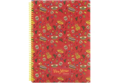 Книга канц. на спіралі А4 80арк # офс. OPTIMA 20845-03 Viva Mexico, пластик. обкл. /O20845-03/