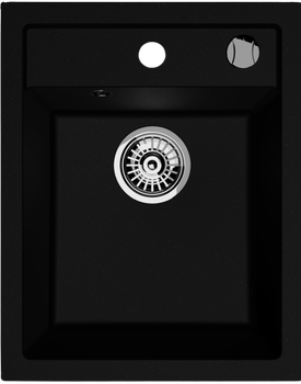 Zlew kuchenny Kernau KGS G 40 1B Black Metallic