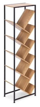 Regał na książki ModernHome by Multistore geometryczny Loft 10 półek Jasny dąb (SJ4027150TL-19)