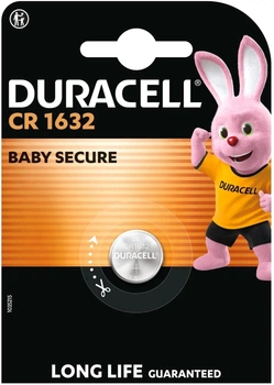 Специальная литиевая батарейка типа «таблетка» Duracell 1632 3V, (CR1632), 1 шт (5000394007420)