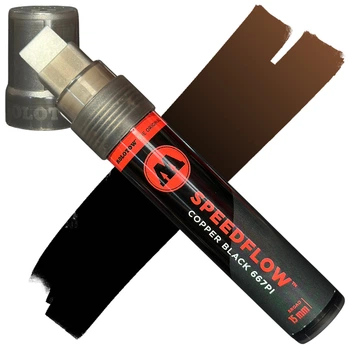 Маркер спиртовой Molotow 667PI Speedflow (Черный) 15 мм