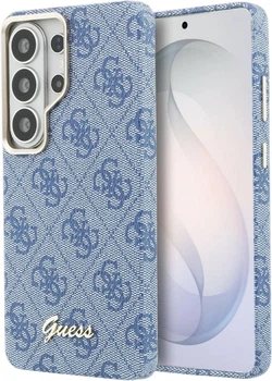 Панель Guess 4G Script MagSafe для Samsung Galaxy S26 Ultra Blue (3666339613051)