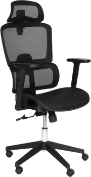 Офісне крісло ModernHome by Multistore поворотне ергономічне Чорне 9591 (5905817009312)