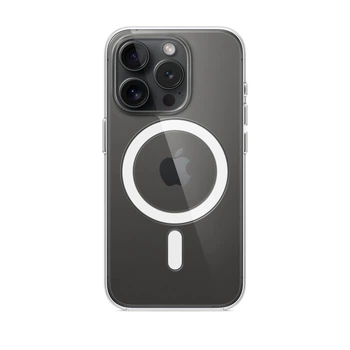 Прозорий чохол для iPhone 15 Pro TPU Clear Case з MagSafe