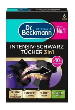 Серветки для відновлення чорного кольору Dr.Beckmann 6шт