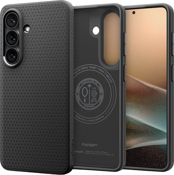 Etui plecki Spigen Liquid Air Mag MagSafe Case do Samsung Galaxy S26 Black (ACS10730)