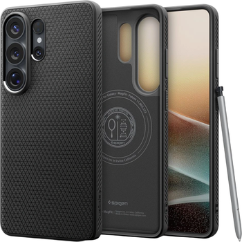 Etui plecki Spigen Liquid Air Mag MagSafe Case do Samsung Galaxy S26 Ultra Black (ACS10674)