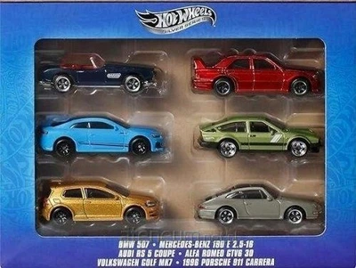 Zestaw 6 metalowych pojazdów Mattel Hot Wheels Euro Style JBY79 (194735266814)
