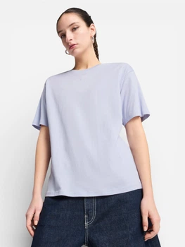 Футболка бавовняна жіноча Puma Ess Relaxed Tee 68497155 L Snow Mountain Blue (4069161937613)