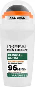 Шариковый дезодорант-антиперспирант L'Oreal Paris Men Expert Clinical Ultra защита от пота до 96 часов 50 мл (3600524251826)