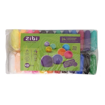 Пластилін повітряний для ліплення ZiBi 24 шт, ZB.6297 KIDS Line