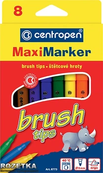 Фломастери Centropen Brush 8 шт 8773/08