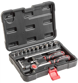 Набор инструментов Top Tools, набор торцевых головок 1/4", 15шт (644757)