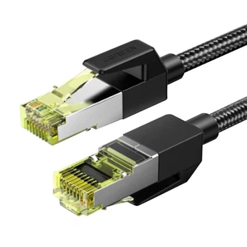 Кабель Ugreen NW150 RJ45 to RJ45 Cat.7 F/FTP 3m Black (80424)