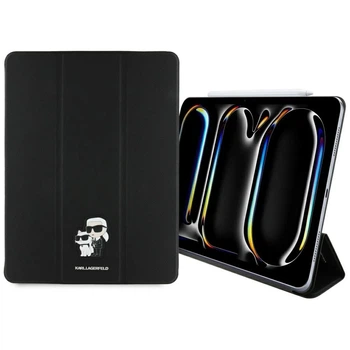 Чехол Karl Lagerfeld Saffiano Magnetic Karl & Choupette для iPad Pro 13 2024 7th Gen Black (KLFC13PM24SAKCK)