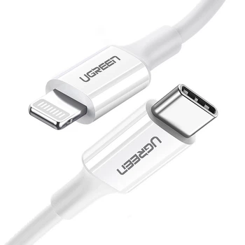 Кабель Ugreen USB Type-C to Lightning 3A 0.25m White (UGR1291WHT)
