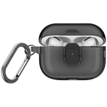 Чохол для навушників Uniq Glase Pro для AirPods Pro 2 Smoky (UNIQ-AIRPODSPRO2-GLSPGSMK)