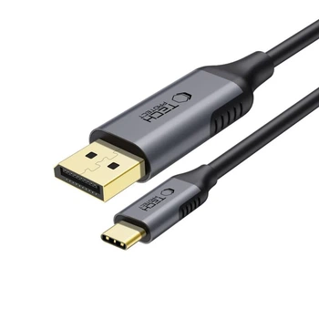 Кабель Tech-Protect UltraBoost USB-C to DisplayPort 1.4 8K 60Hz 1.8 m Black (5906302321780)