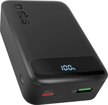 Powerbank SBS Compact 20000 mAh 22.5W Black (TEBBCT20000PDLCDK)