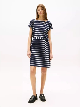Сукня-футболка коротка літня жіноча Tommy Hilfiger 91651251 XS Синя/Біла (1159855812)