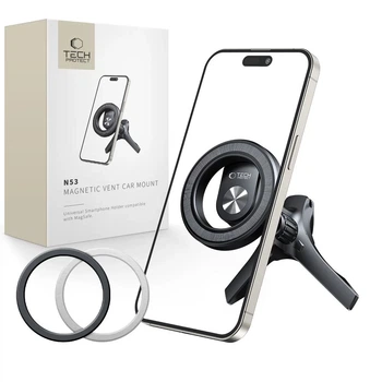 Автодержатель Tech-Protect N53 Stable Vent Car Mount Black with MagSafe (5906302372492)