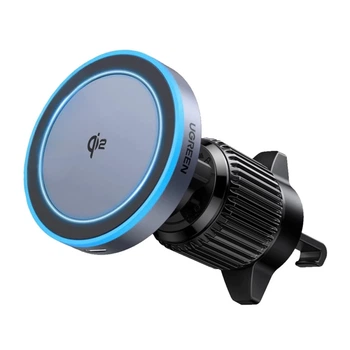 Автотримач з функцією бездротової зарядки Ugreen W708 15W Black (35970)