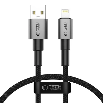 Кабель Tech-Protect Ultraboost DNA USB-A to Lightning 0.25 m Iron Grey (5906302361731)