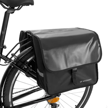 Кошик для велосипеда на багажник Wozinsky Double Pannier 28L Black (WBB34BK)