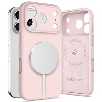 Чехол Tech-Protect Silicone для iPhone 17 Pro Pink Pearl with MagSafe (5906302330232)