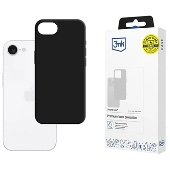 Чехол 3mk Silicone Case для iPhone 16e Black (5903108562911)