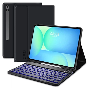 Чехол-клавиатура Tech-Protect SC Pen + Keyboard для Samsung Galaxy Tab S10 FE Plus (X626) Black (5906302368259)
