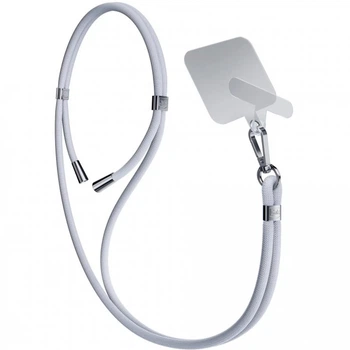 Универсальный шнурок 3mk EasyClip Grey with Silver Metal (5903108568647)