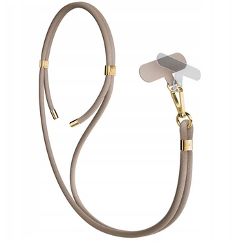 Универсальный шнурок 3mk EasyClip Elite Taupe with Gold Metal (5903108572606)