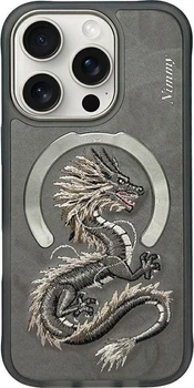 Панель Nimmy Dragon MagSafe для iPhone 16 Pro Max Grey (6971080319716)
