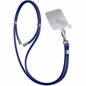 Универсальный шнурок 3mk EasyClip Dark Blue with Silver Metal (5903108568616)