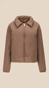 Куртка однотонная женская LAWA WBC02477 S Коричневый shop (2000999500527)